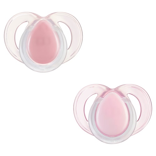 Tommee Tippee pacifier 2in1 6-18m Night time pink