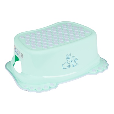 Footstool LITTLE BUNNIES light green - Tega Baby
