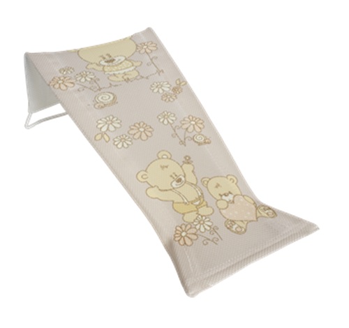 Textile baby bath seat TEDDY BEAR beige - Tega Baby