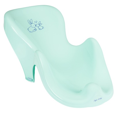 Anatomic baby bath seat LITTLE BUNNIES light green - Tega Baby