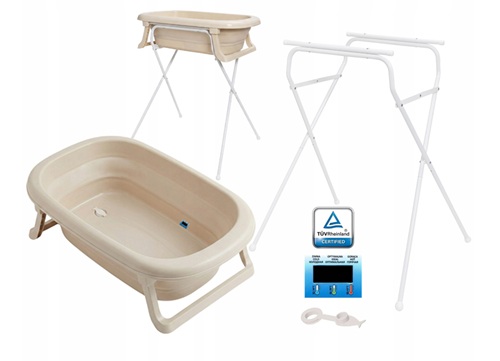 Foldable bath with stand Beige - Tega Baby