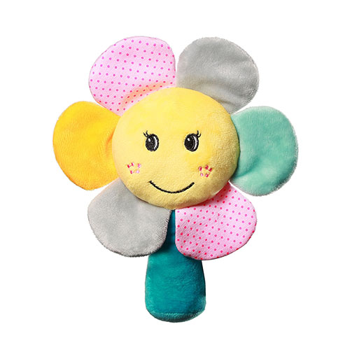Rattle velour Rainbow Flower BABYONO